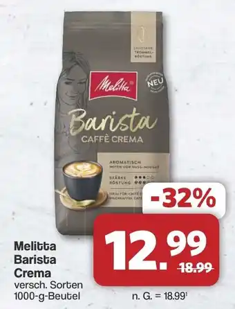 Famila Nord West Melitta Barista Crema Angebot