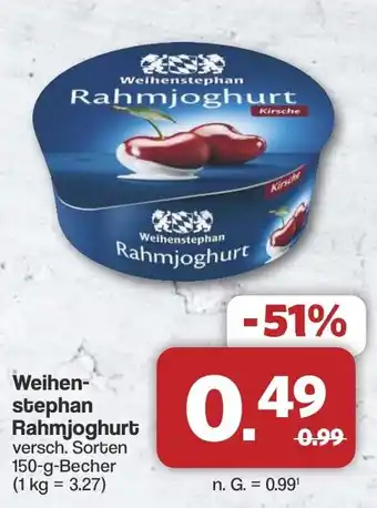 Famila Nord West Weihenstephan Rahmjoghurt Angebot