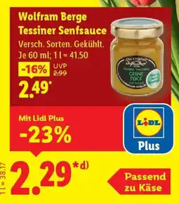Lidl Wolfram Berge Tessiner Senfsauce Angebot