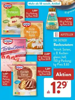 Aldi Süd DR. OETKER Backzutaten Angebot