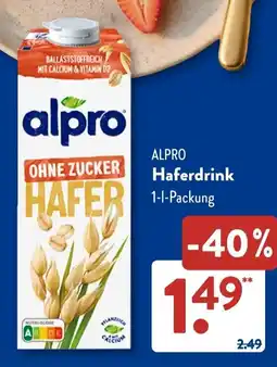 Aldi Süd ALPRO Haferdrink Angebot