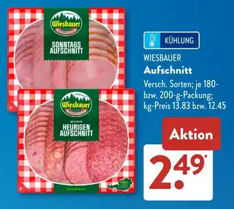 Aldi Süd WIESBAUER Aufschnitt Angebot