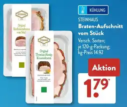 Aldi Süd STEINHAUS Braten-Aufschnitt vom Stück Angebot