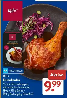 Aldi Süd KÄFER Entenkeulen Angebot