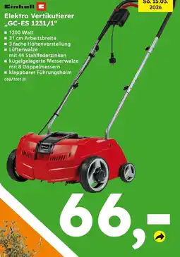 Globus Baumarkt Einhell Elektro Vertikutierer Angebot