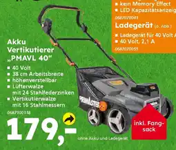 Globus Baumarkt PRIMASTER Akku Vertikutierer ,,PMAVL 40" Angebot