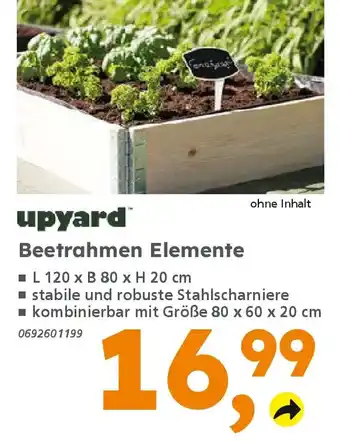 Globus Baumarkt upyard Beetrahmen Elemente Angebot