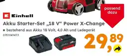 Globus Baumarkt Einhell Akku Starter-Set „18 V" Power X-Change Angebot