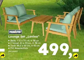 Globus Baumarkt PRIMASTER Lounge Set,,Lovina" Angebot
