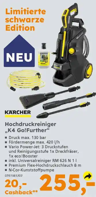 Globus Baumarkt KÄRCHER Hochdruckreiniger ,,K4 Go!Further❝ Angebot
