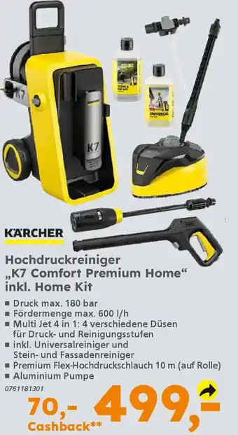 Globus Baumarkt KÄRCHER Hochdruckreiniger ,,K7 Comfort Premium Home❝ inkl. Home Kit Angebot