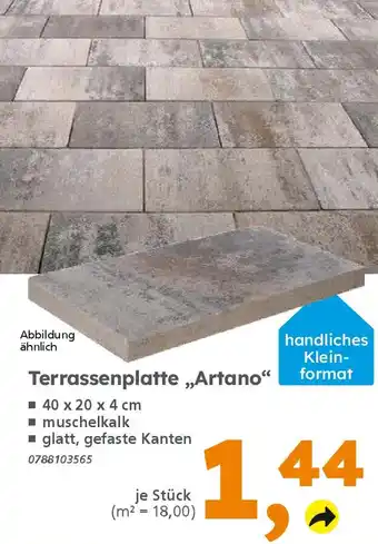 Globus Baumarkt Terrassenplatte „,Artano" Angebot