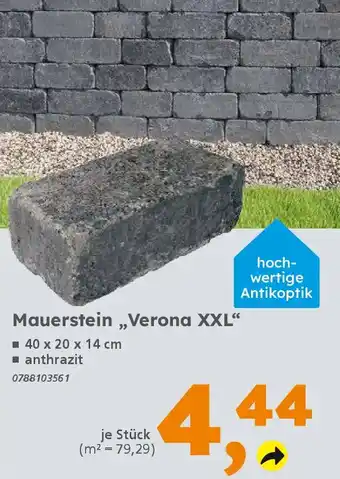 Globus Baumarkt Mauerstein,,Verona XXL" Angebot