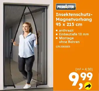 Globus Baumarkt PRIMASTER Insektenschutz- Magnetvorhang Angebot