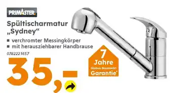 Globus Baumarkt PRIMASTER Spültischarmatur „Sydney" Angebot