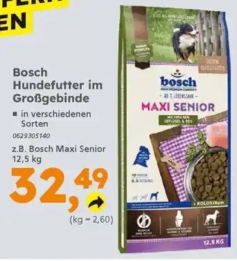 Globus Baumarkt Bosch Hundefutter im Großgebinde Angebot
