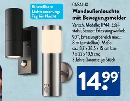Aldi Süd CASALUX Wandaußenleuchte mit Bewegungsmelder Angebot