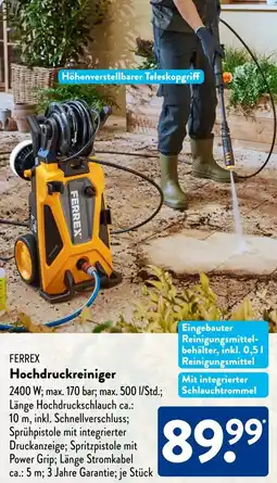 Aldi Süd FERREX Hochdruckreiniger Angebot