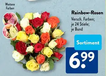 Aldi Süd Rainbow-Rosen Angebot