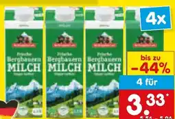 Netto Marken-Discount Berchtesgadener Land Frische Bergbauern Milch Angebot