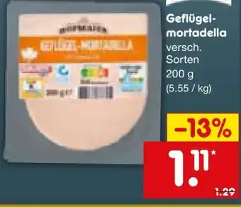 Netto Marken-Discount Hofmaier Geflügelmortadella Angebot