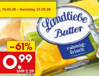 Netto Marken-Discount Landliebe Butter Angebot