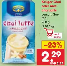 Netto Marken-Discount Krüger Chai Latte Angebot