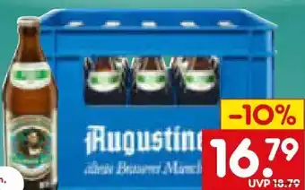Netto Marken-Discount Augustiner Bräu Lagerbier Hell Angebot