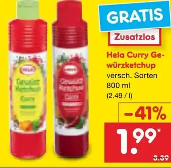 Netto Marken-Discount Hela Curry-Gewürz-Ketchup Angebot