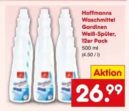 Netto Marken-Discount Hoffmanns Gardinen Waschmittel Weiß-Spüler Angebot