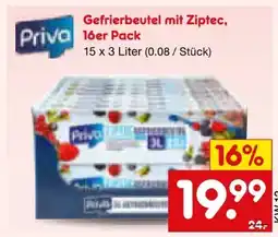 Netto Marken-Discount Priva Gefrierbeutel Angebot
