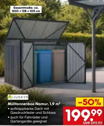 Netto Marken-Discount Juskys Mülltonnenbox Namur Angebot