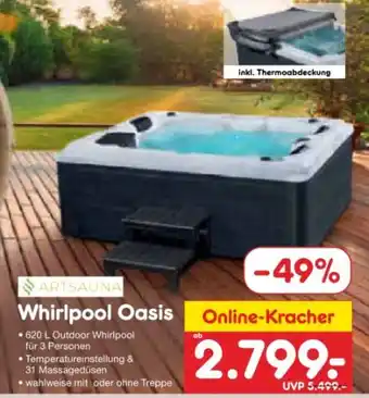 Netto Marken-Discount Artsauna Outdoor Whirlpool Oasis Angebot