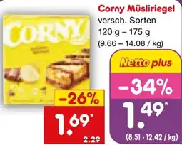 Netto Marken-Discount Schwartau Corny Riegel Schoko-Banane Angebot