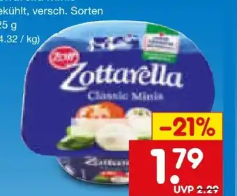 Netto Marken-Discount Zott Zottarella Minis Angebot