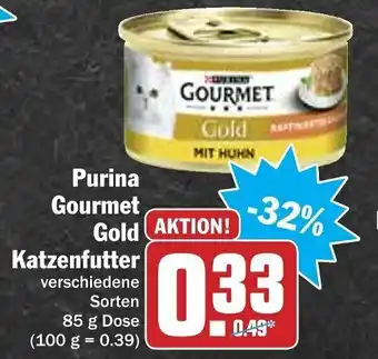 HIT Ullrich Purina Gourmet Gold Katzenfutter 85g Angebot