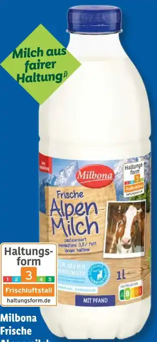 Lidl Milbona Frische Alpenmilch Angebot