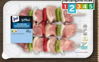REWE Center ja! Schweinefleischspieße Angebot