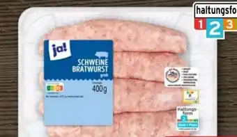 REWE Center ja! Grobe Bratwurst Angebot