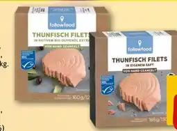 REWE Followfood Thunfisch-Filets in nativem Bio-Olivenöl Extra Angebot
