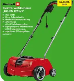 Globus Baumarkt Einhell Elektro-Vertikutierer GC-ES 1231/1 Angebot