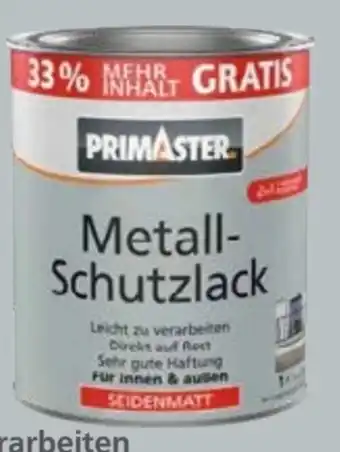 Globus Baumarkt Primaster Metall Schutzlack Angebot