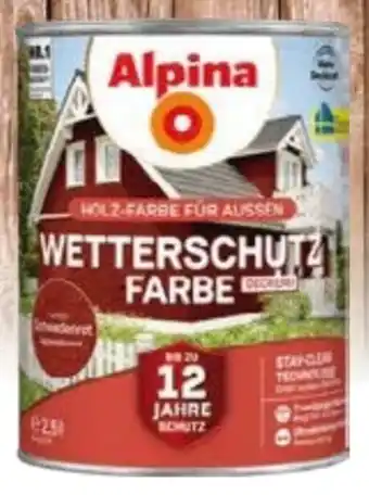 Globus Baumarkt Alpina Wetterschutzfarbe Angebot
