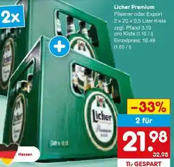 Netto Marken-Discount Licher Premium Pilsner Angebot