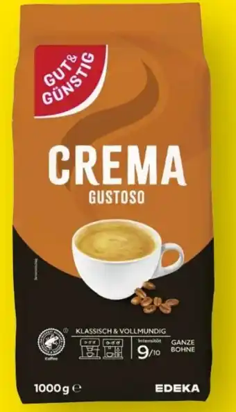 Edeka Gut & Günstig Caffè Crema Gustoso Angebot