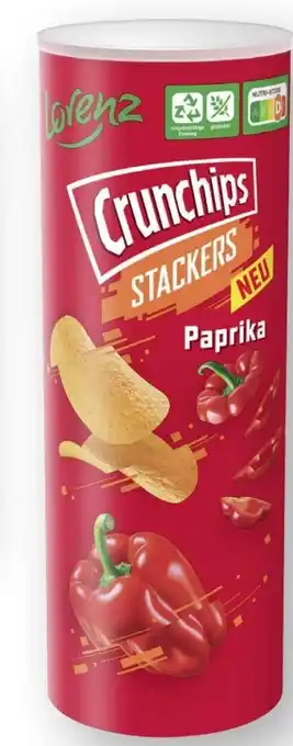 Scheck-in-Center Lorenz Crunchips Stackers Paprika Angebot