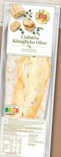 REWE Rewe Feine Welt Königliche Olive Ciabatta Angebot