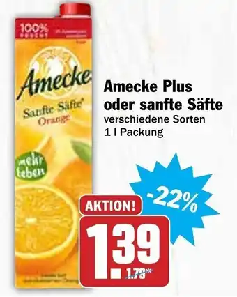 HIT Ullrich Amecke Plus oder Sanfte Säfte 1L Angebot