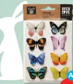 Budni Heitmann Eierfarben 3D-Sticker Schmetterlinge Angebot