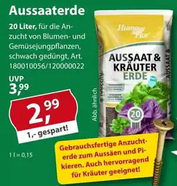 Sonderpreis Baumarkt Humo Flor Aussaaterde Angebot